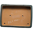 Rectangular blue-green bonsai pot by Seizan (Reihou, Kataoka Katsushi, master Seizan kiln) - 540 x 385 x 115 mm