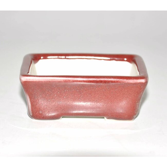 Bonsai pot red 8 cm