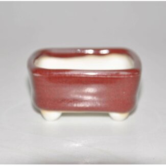 Juetsu Bonsai pot 5,5 cm rouge