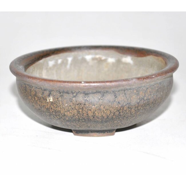 Brown round pot, 10 cm