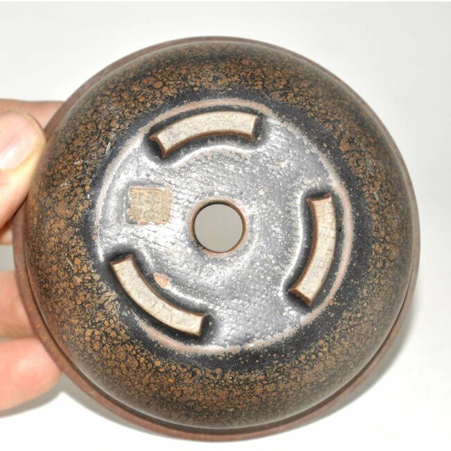 Brown runden Topf, 10 cm