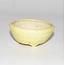 pot jaune rond, 6,5 cm