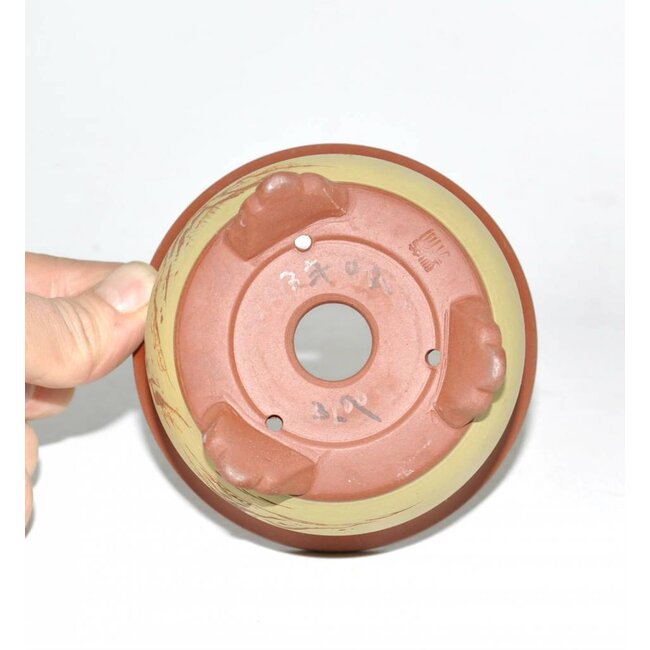 Runde Brown Bonsaischale 10 cm