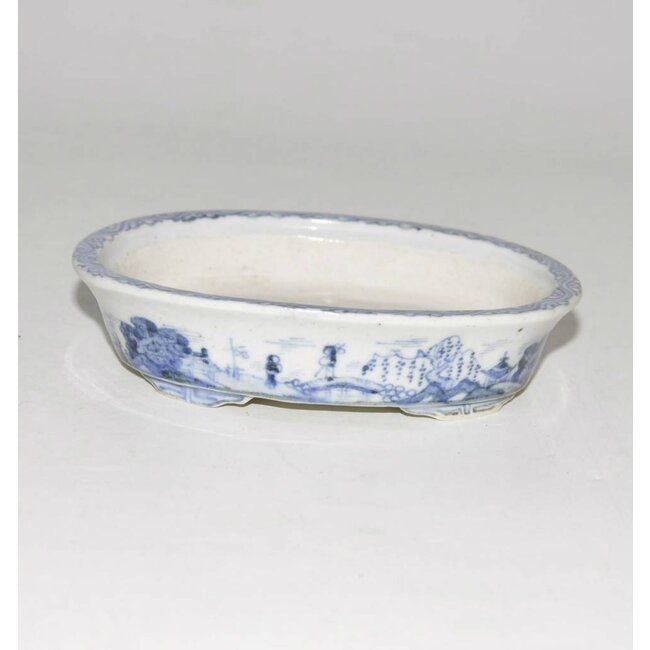 Oval mano pintada olla de 11 cm