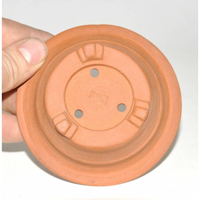 Ronde rode klei pot 9,5 cm