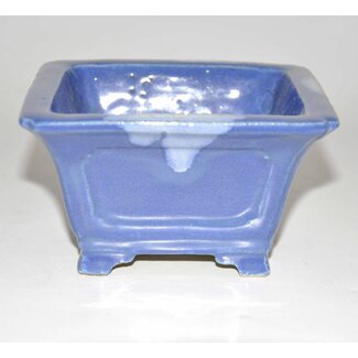 Satomi Mazan, Mazan Terahata Rectangular licht blue pot