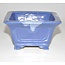 Rectangular licht blue pot