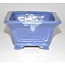 Rectangular licht blue pot