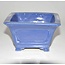 Rectangular licht blue pot