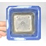 Rectangular licht blue pot