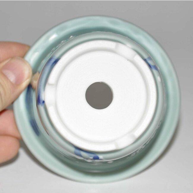 céladon Round bonsaï pot