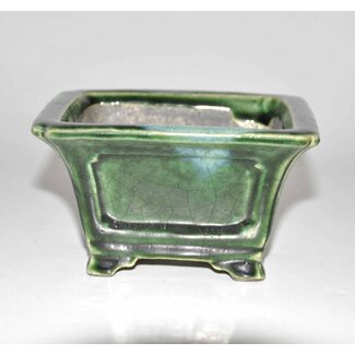 Satomi Mazan, Mazan Terahata Rectangular pot green