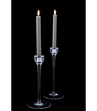 Lightstyle London Set of two grey LED Dinner Candles
