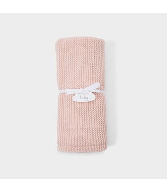 Katie Loxton Pink Knitted Baby Blanket
