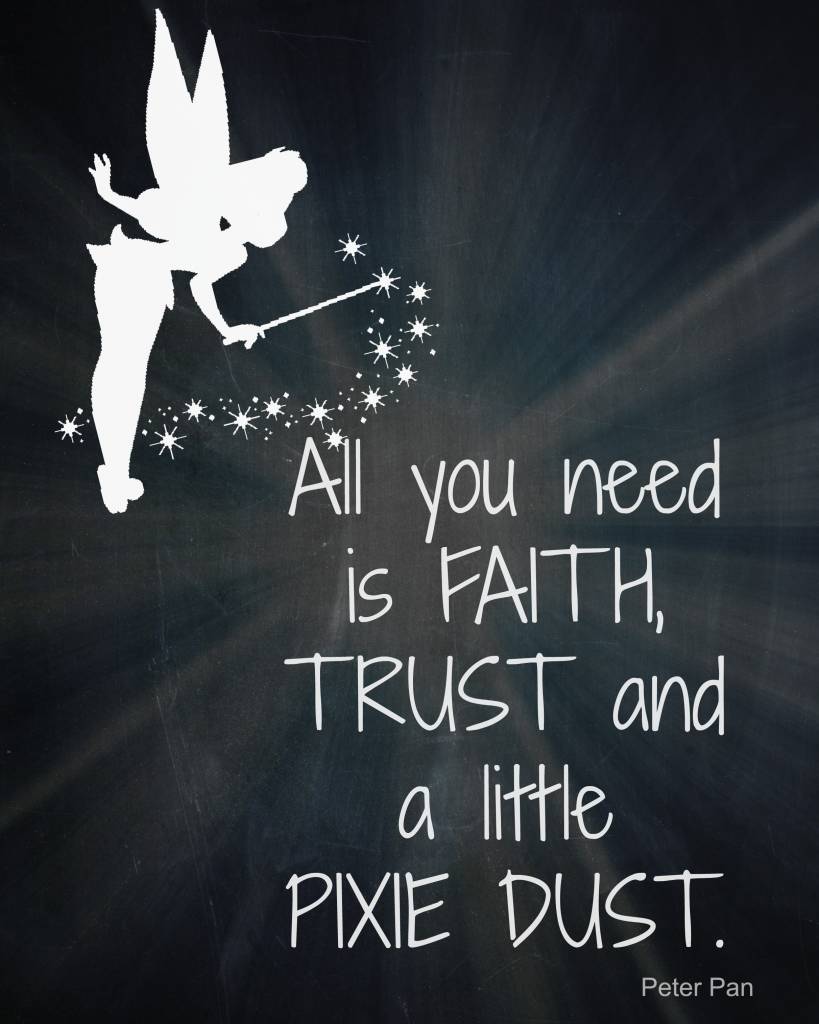 All You Need is Faith, Trust and a little Pixie Dust