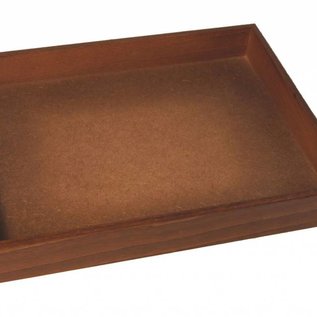 Stacking tray with 2 pads