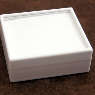 Gem stone box with glass lid high