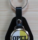 OPEL OPEL Porte-clés avec logo. Cuir noir