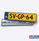 1ClassAdditions Supports de plaque d'immatriculation en chrome.