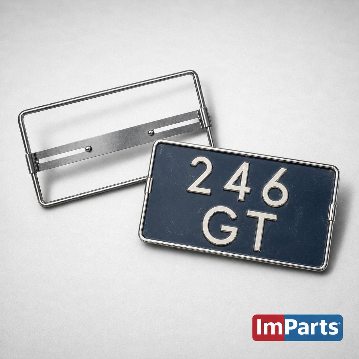 1ClassAdditions Supports de plaque d'immatriculation en chrome.