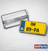 1ClassAdditions Supports de plaque d'immatriculation en chrome.