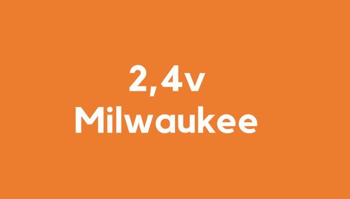 2,4v accu voor Milwaukee gereedschap