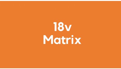 18v accu voor Matrix gereedschap