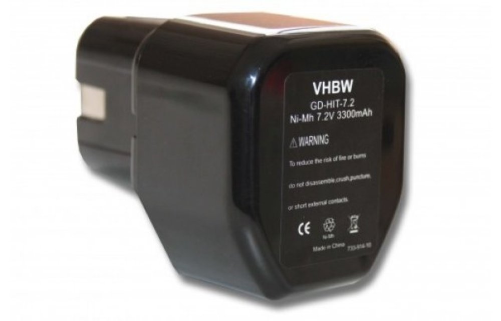 Accu Hitachi 7.2v 3300mAh 3,3Ah Ni-MH Replacement 325292 EB712S EB714S