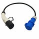 Verloop laadkabel type 2 naar CEE3 Camping Female stekker Verloop laadkabel type 2 naar CEE3 Camping Female stekker