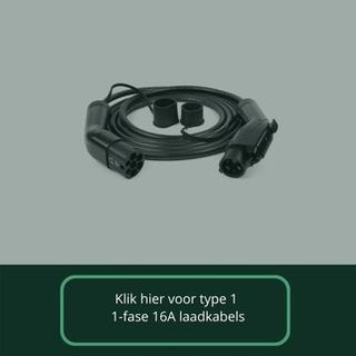 Laadkabels type 1 (J1772) 16A voor elektrische auto's