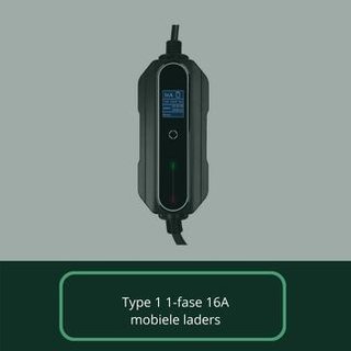 Mobiele thuisladers type 1 (J1772) 16A voor elektrische auto's