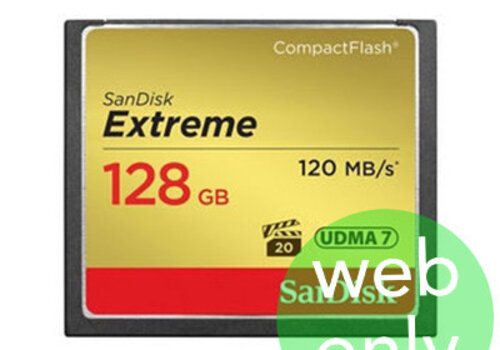 Sandisk 128GB Extreme 120mb/s Compact Flash 