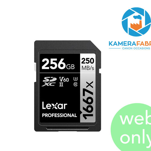 Lexar 256GB SD kaart 1667x UHS-II V60 