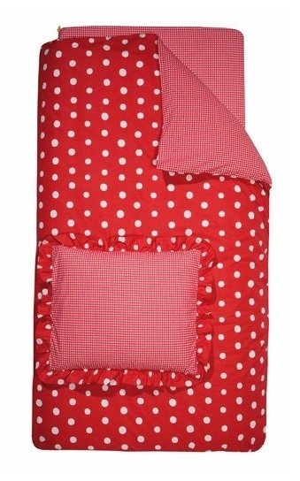 Damai kids Damai Dekbedovertrek dotty spotty 140x220 red