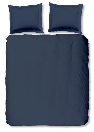 Effen blauw dekbedovertrek