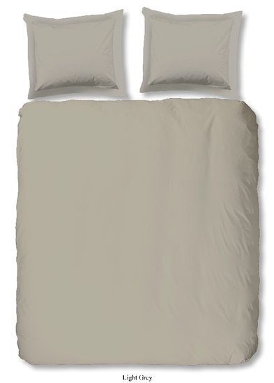 Effen lichtgrijs dekbedovertrek