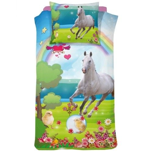 Damai kids Damai Dekbedovertrek Katoen 140 x 200/220 cm mysty green