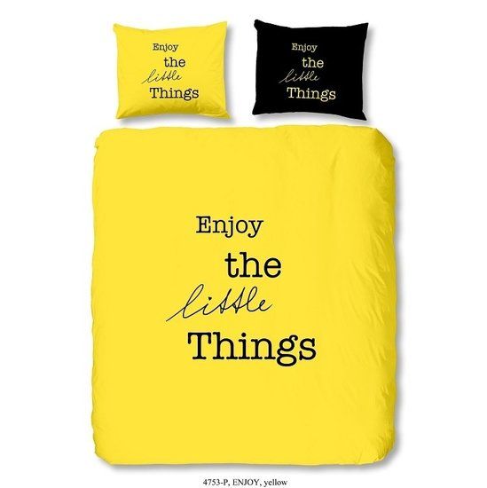 Goodmorning Dekbedovertrek Enjoy Geel 240 x 200/220