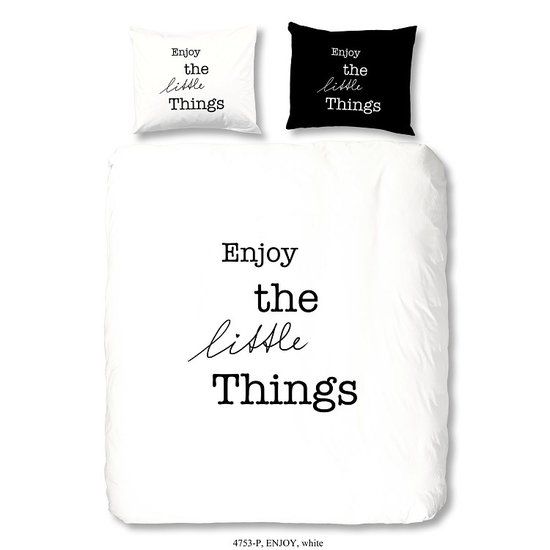 Goodmorning Dekbedovertrek Enjoy Wit 140 x 200/220