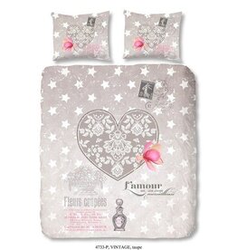 Goodmorning Dekbedovertrek Vintage Taupe 200 x 200/220