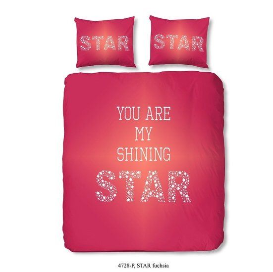 Goodmorning Dekbedovertrek Star Fuchsia