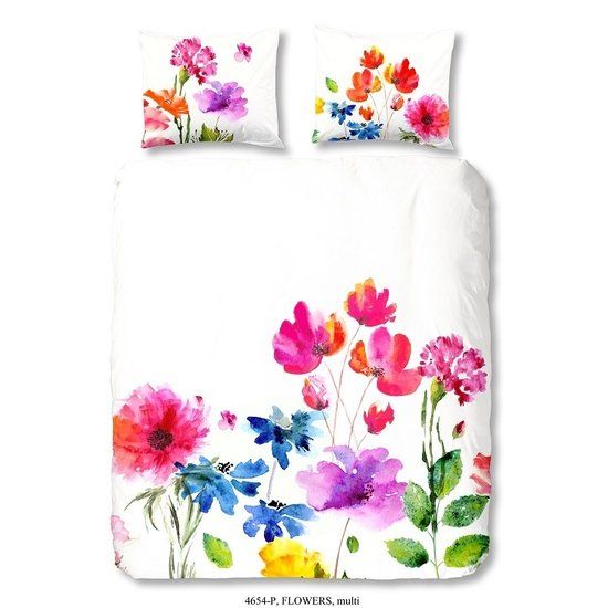 Goodmorning Dekbedovertrek Flowers 200 x 200/220