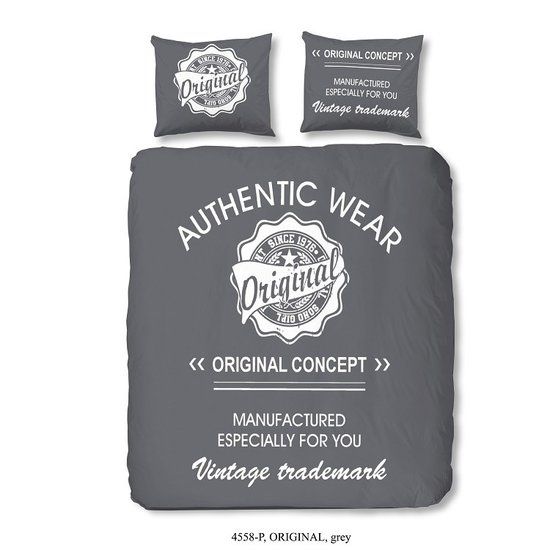 Goodmorning Dekbedovertrek Original Grijs 140 x 200/220