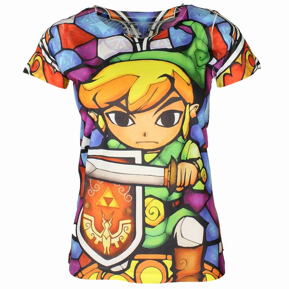 The Legend of Zelda Link Full Colour Dames Shirt - Officiële Merchandise