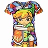 The Legend of Zelda The Legend of Zelda Link Full Color Ladies Shirt - Official Merchandise The Legend of Zelda The Legend of Zelda Link Full Color Ladies Shirt - Official Merchandise