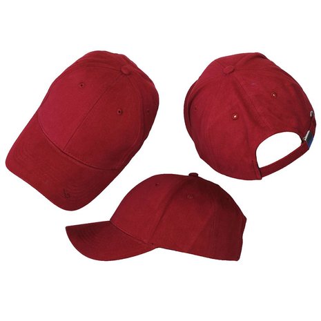 Plain red sales baseball hat