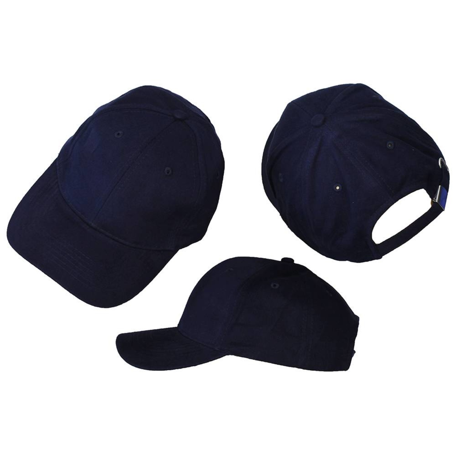 Basic Blank Cap Dark Navy Blue 3 Pieces Popmerch Popmerch
