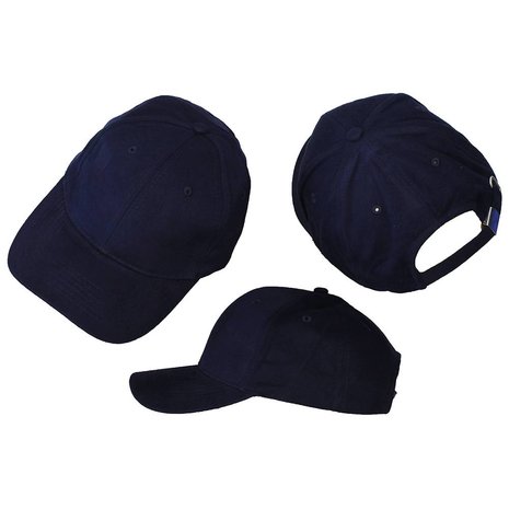 Basics Basic Blank Cap Dark Navy Blue 3 Pieces Basics Basic Blank Cap Dark Navy Blue 3 Pieces