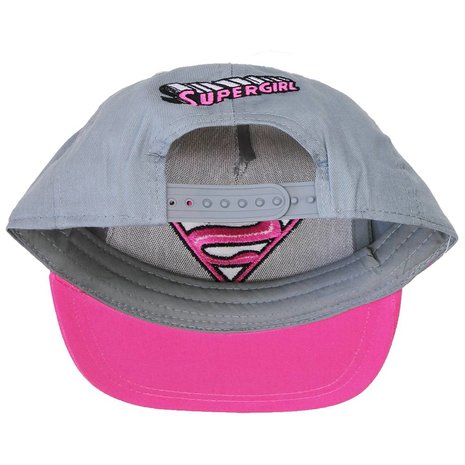 Superman Superman Supergirl Snapback Cap Pet Roze/Grijs - Official Merchandise Superman Superman Supergirl Snapback Cap Pet Roze/Grijs - Official Merchandise