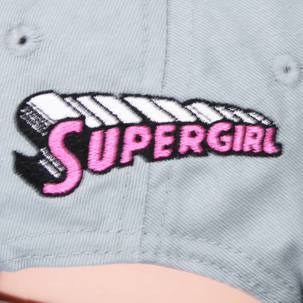Superman Superman Supergirl Snapback Cap Cap Pink/Grey - Official Merchandise Superman Superman Supergirl Snapback Cap Cap Pink/Grey - Official Merchandise